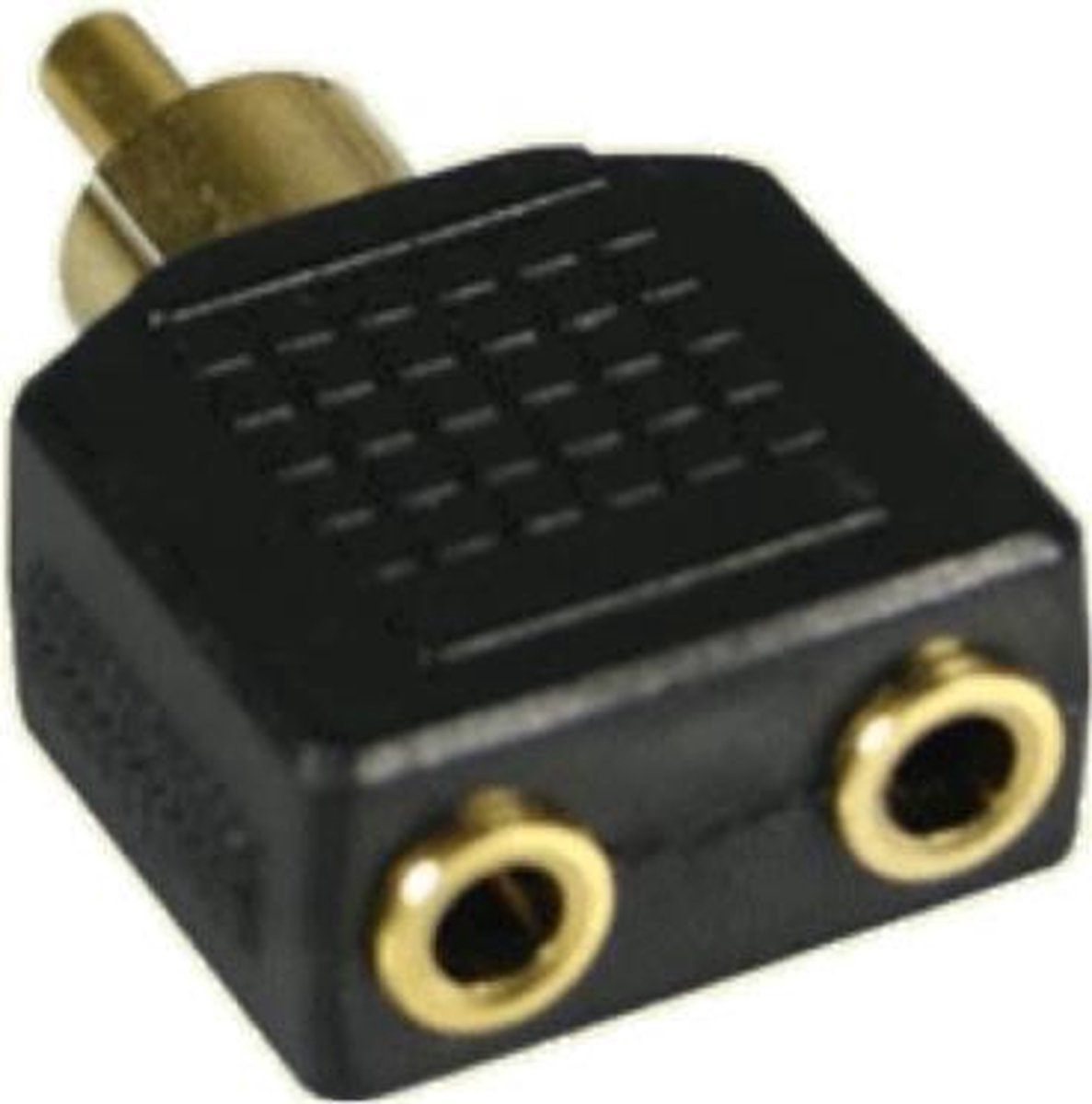 Deltaco AA-5 Verloop RCA (Male) <-> 2x 3.5mm monojack (Female)