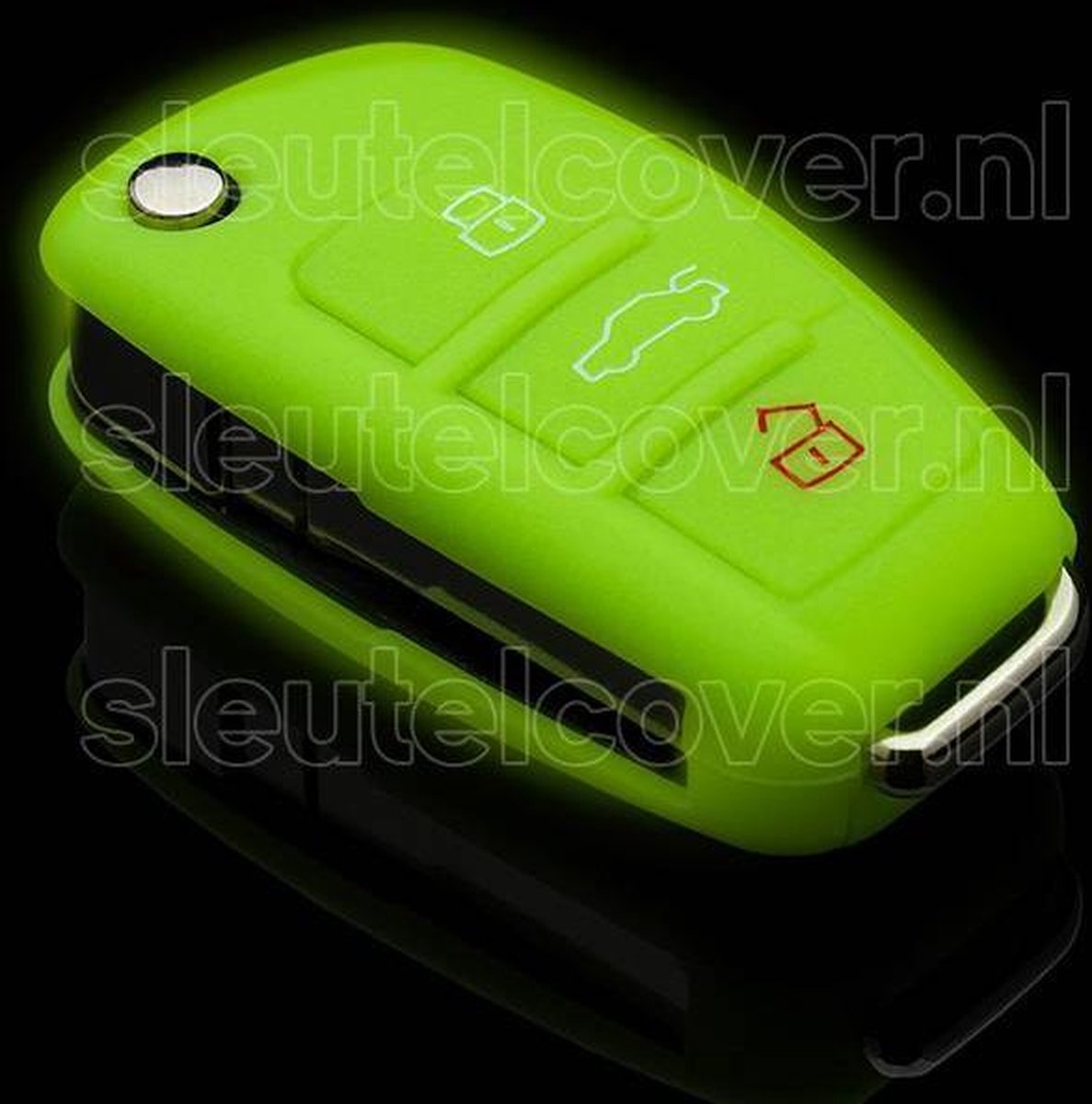 Audi SleutelCover - Glow in the dark / Silicone sleutelhoesje / beschermhoesje autosleutel