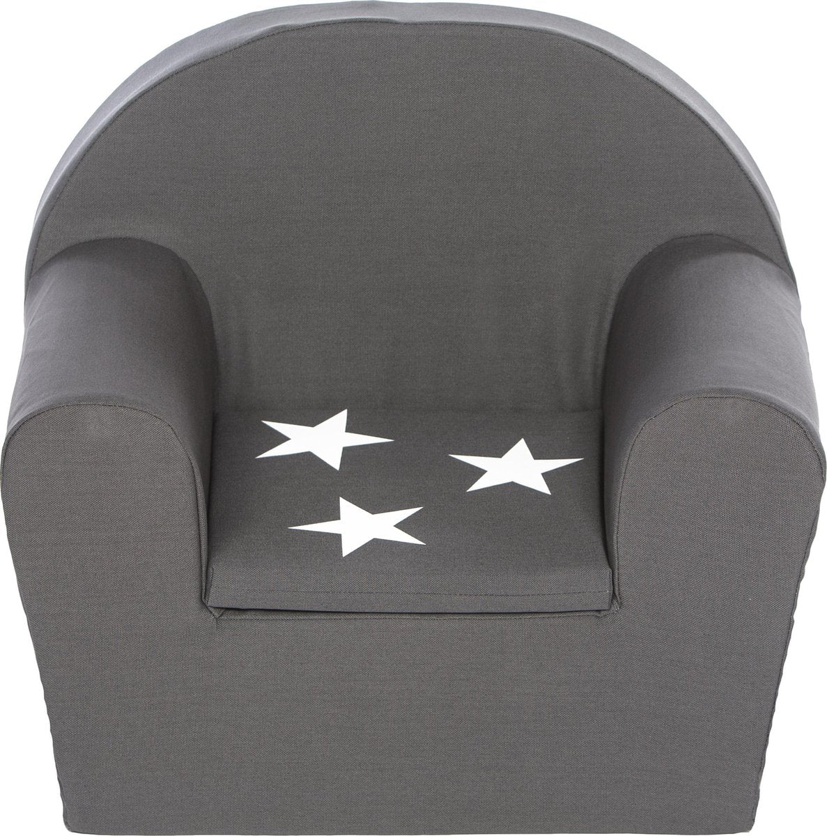Peuterstoeltje-Kinderfauteuil Antraciet+ster