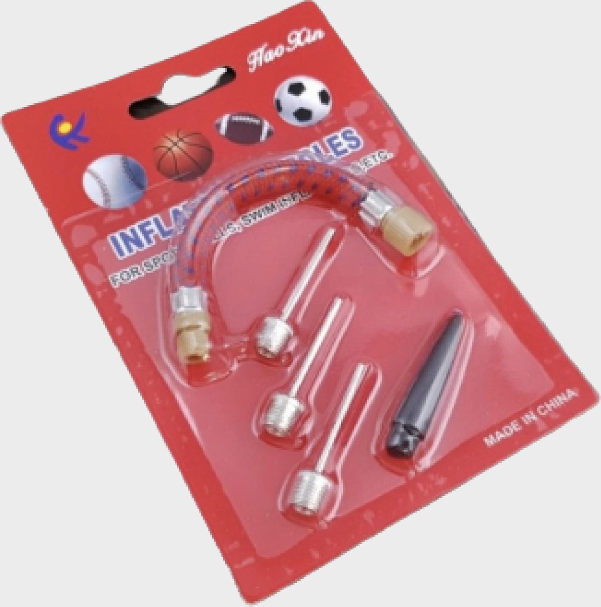 Opblaasset voor het opblazen van sport ballen en luchtbedden - NBH®