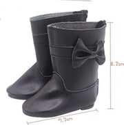 Dolldreams | Zwarte laarsjes voor Baby Born - Poppen schoentjes formaat 7 cm