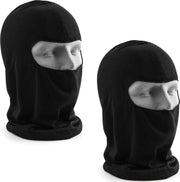 2 x Beechfield Microfibre Balaclava / Bivakmuts Cool Kleur Zwart