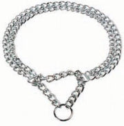 Sliphalsband - dubbel ketting - 45 cm - 2.0 mm schakeldikte