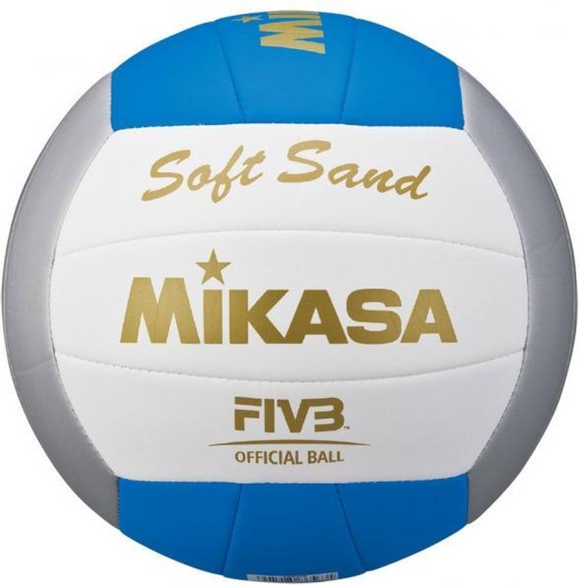 Mikasa VXS-02B Soft Sand Volleybal - wit/blauw - maat 5