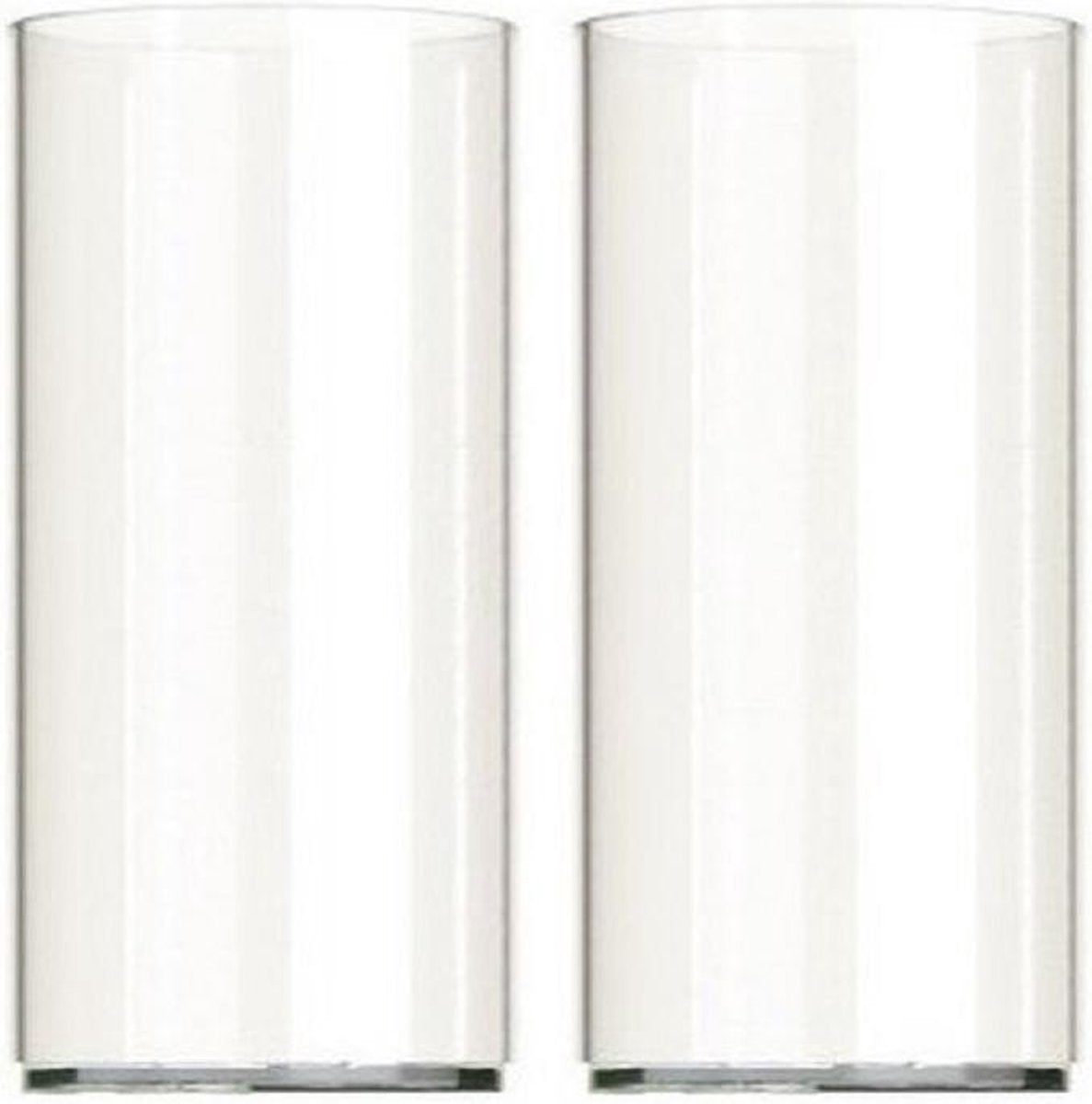 20x stuks Longdrinkglazen van kunststof 250 ml - herbruikbare onbreekbare camping/picknick glazen