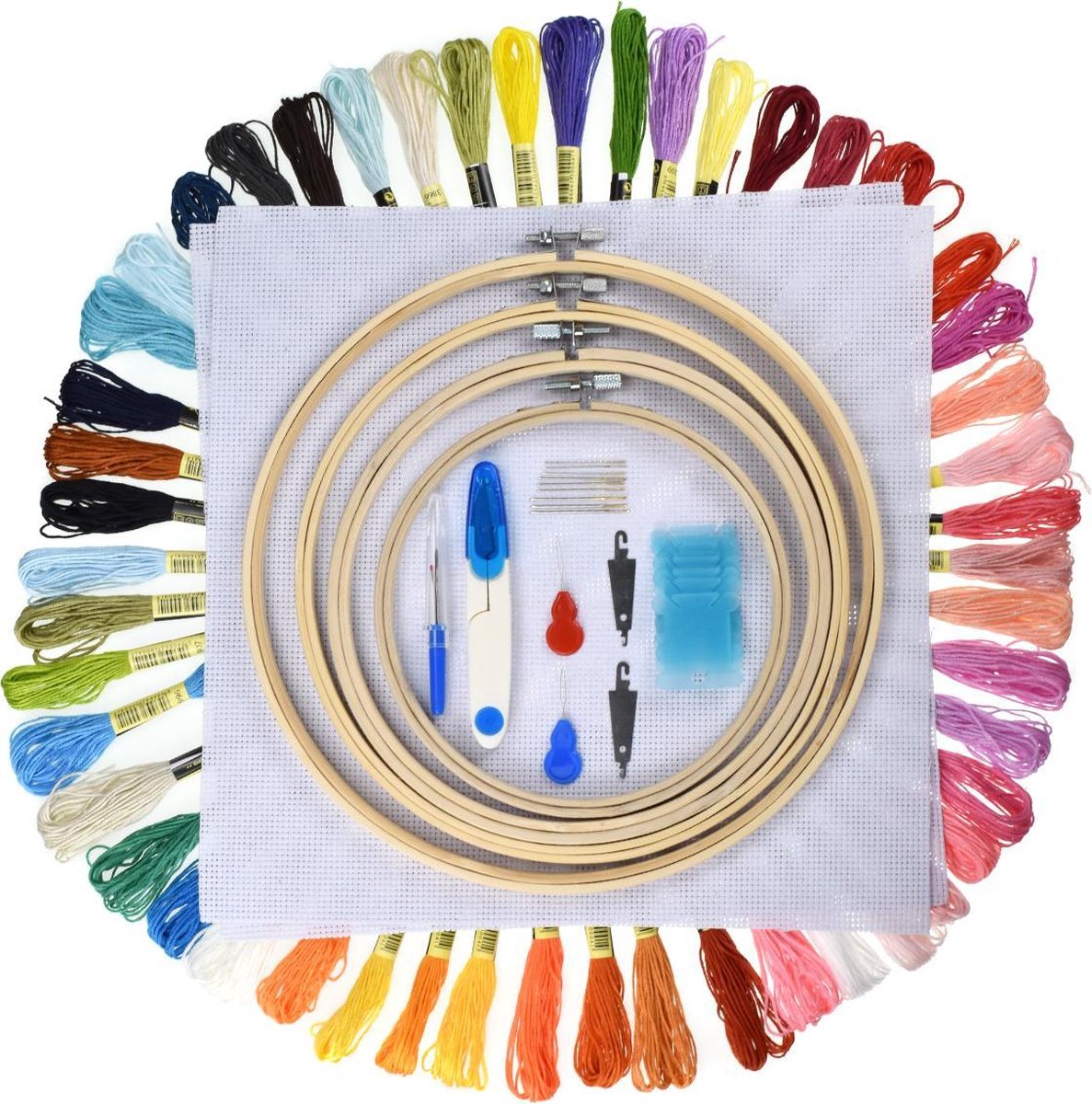 Creatief&zo - Borduren - Borduurpakketten volwassenen - inclusief borduurring en borduurgaren