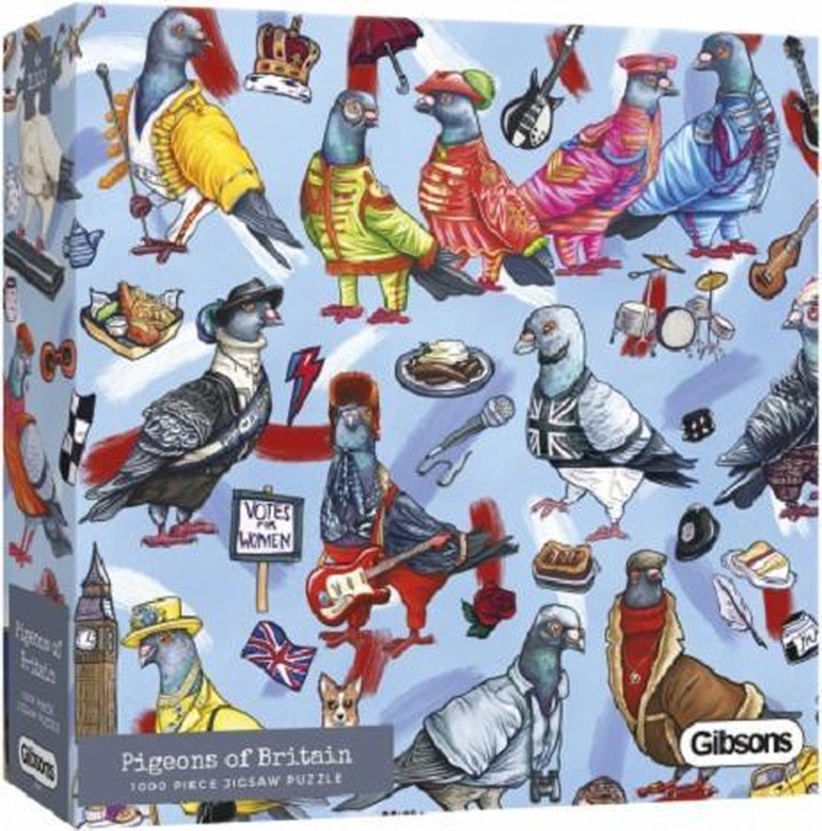 Puzzel 1000 stukjes - Pigeons of London
