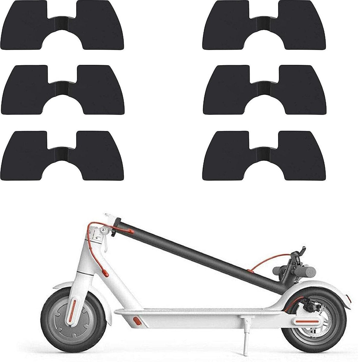 TECHPUNT Demper Set van 3 - 0.8mm - voor de Xiaomi M365 en M365 Pro