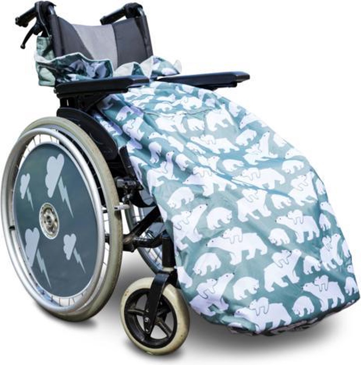 adult volwassen Voetenzak rolstoel beenwarmer scootmobiel beenzak Wheelchair Cosy Polar Bears adult volwassen Been warmer