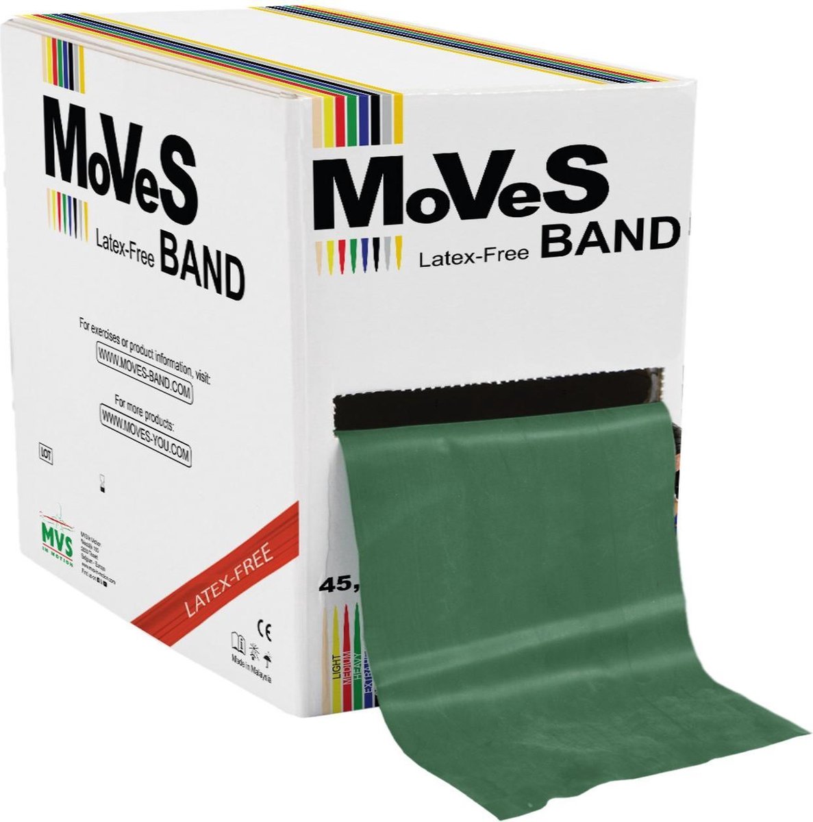 Fitness band Latex Vrij - Zwaar - Groen | 45