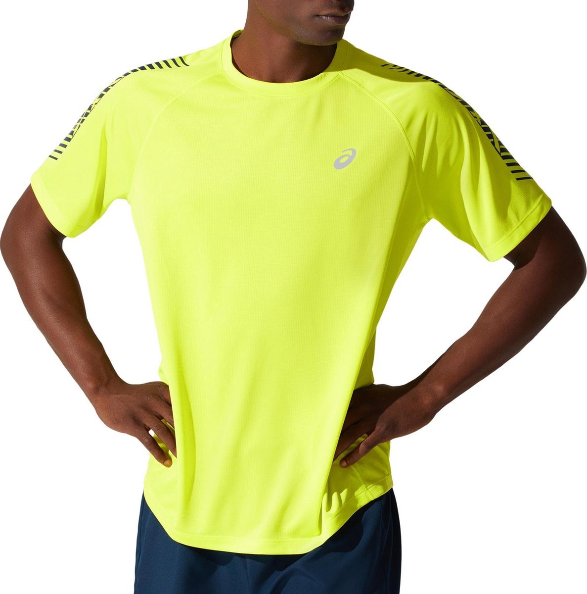 Asics Icon SS Top Hardloopshirt Men Sour Yuzu - S