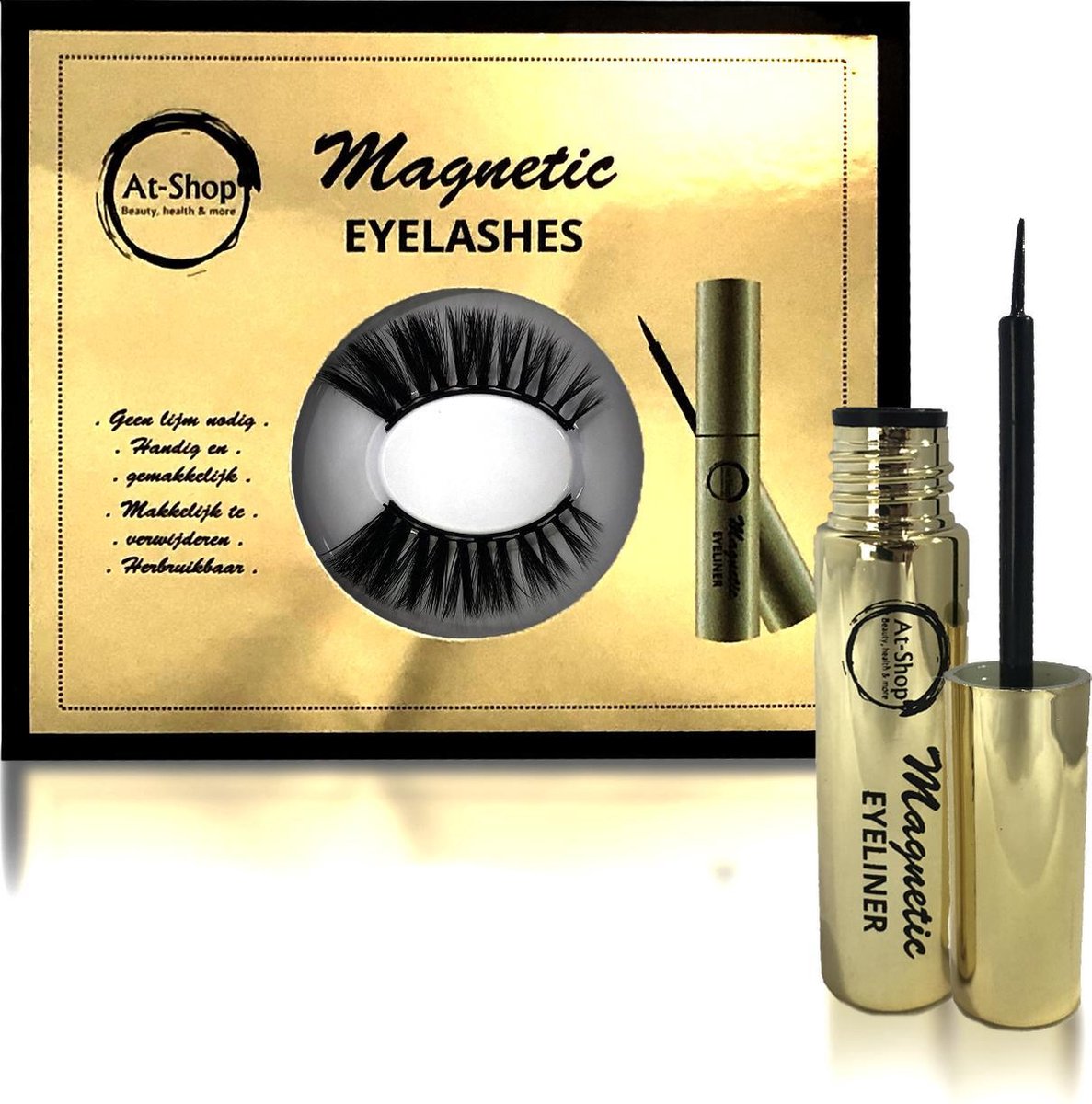 Magnetische Eyeliner met 3D Magnetische Wimpers - Nepwimpers - Herbruikbaar - Zwart - Extreme Lashes