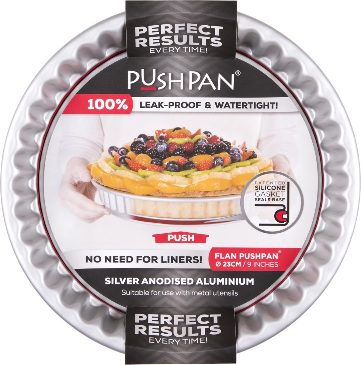 Wham PushPan Cakevorm - Aluminium - Rond - 25 cm