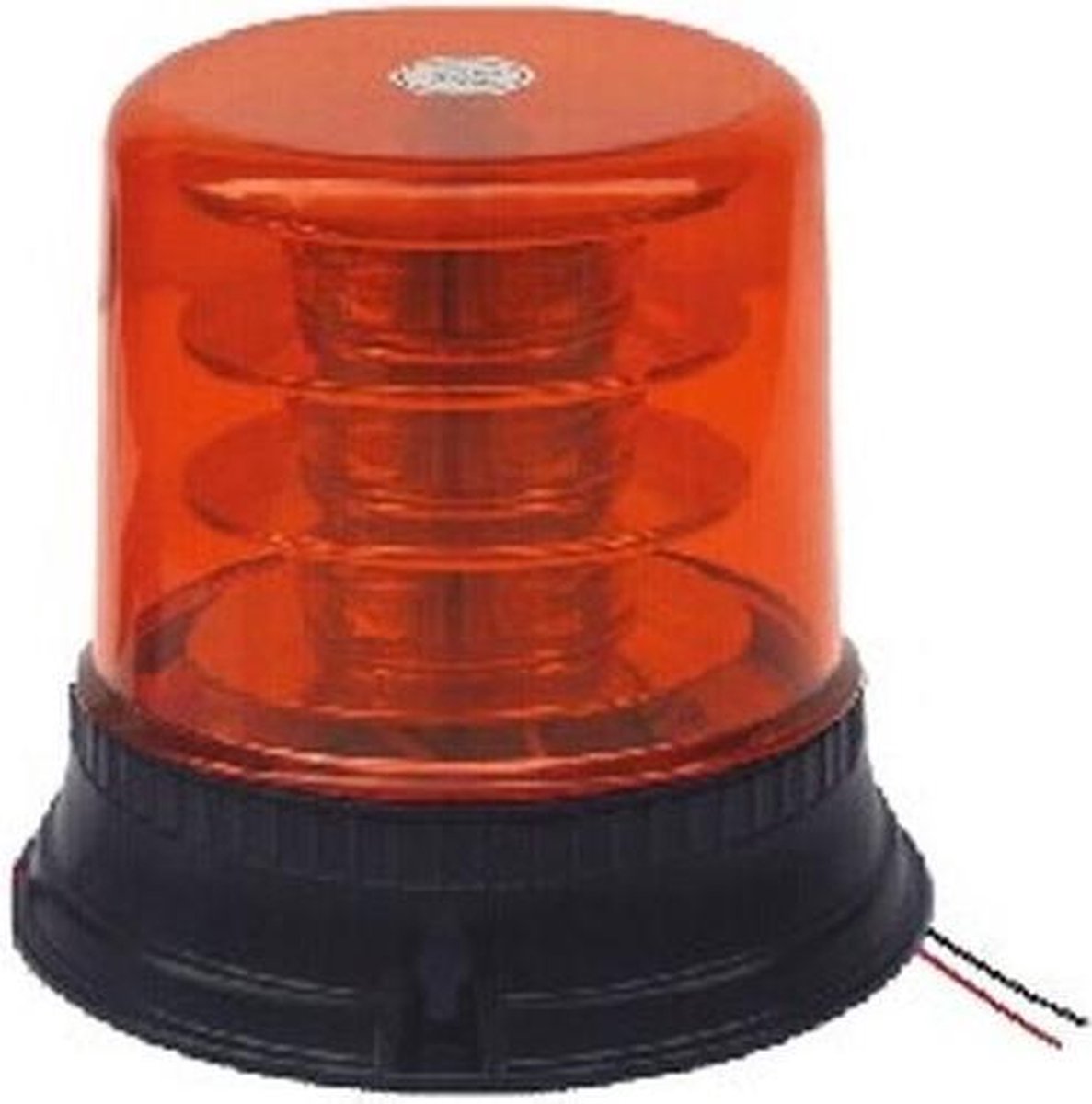 ORANJE magneet zwaailicht - 12V/24V - 18 LED SMD - E-keurmerk - R65 / R10 - Vaste aansluiting met stroomkabel