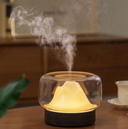Hummi Misty Mountain Aroma Diffuser Zwart -  Aroma Therapie - Aromadiffuser - Vernevelaar - Verstuiver - Luchtbevochtiger - Geurverspreider - Luchtverfrisser