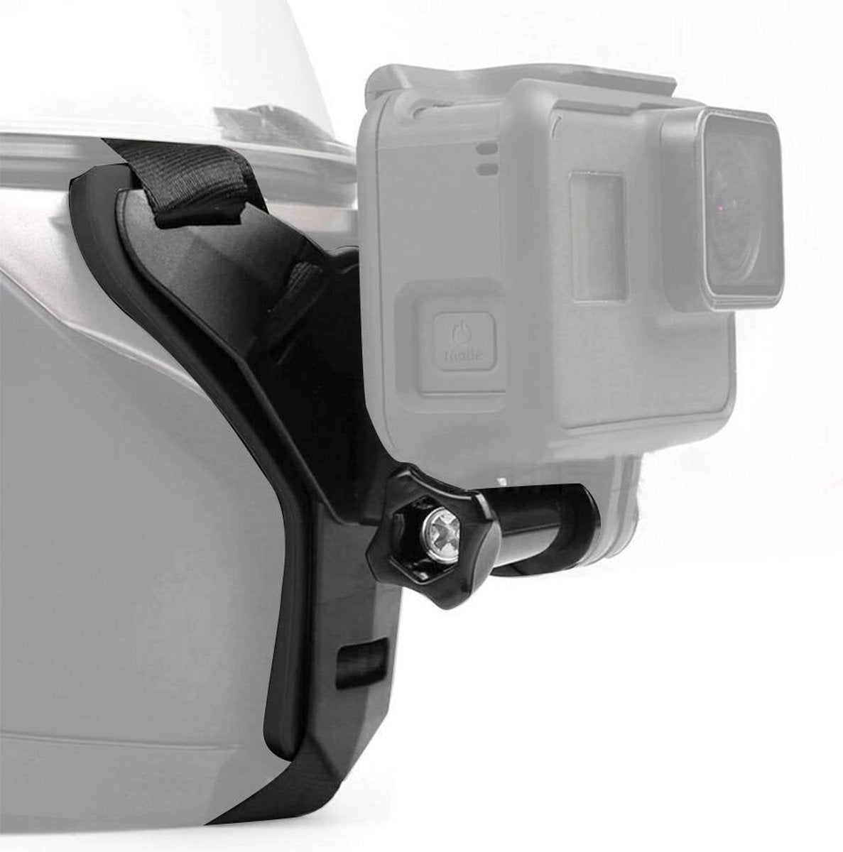 GOPRO HERO 3/4/5/6/7/8 Helm Mount - Helmbevestiging Kin - Action Cam Gezichtshouder - Zwart - GOPRO Accessoires - Universeel