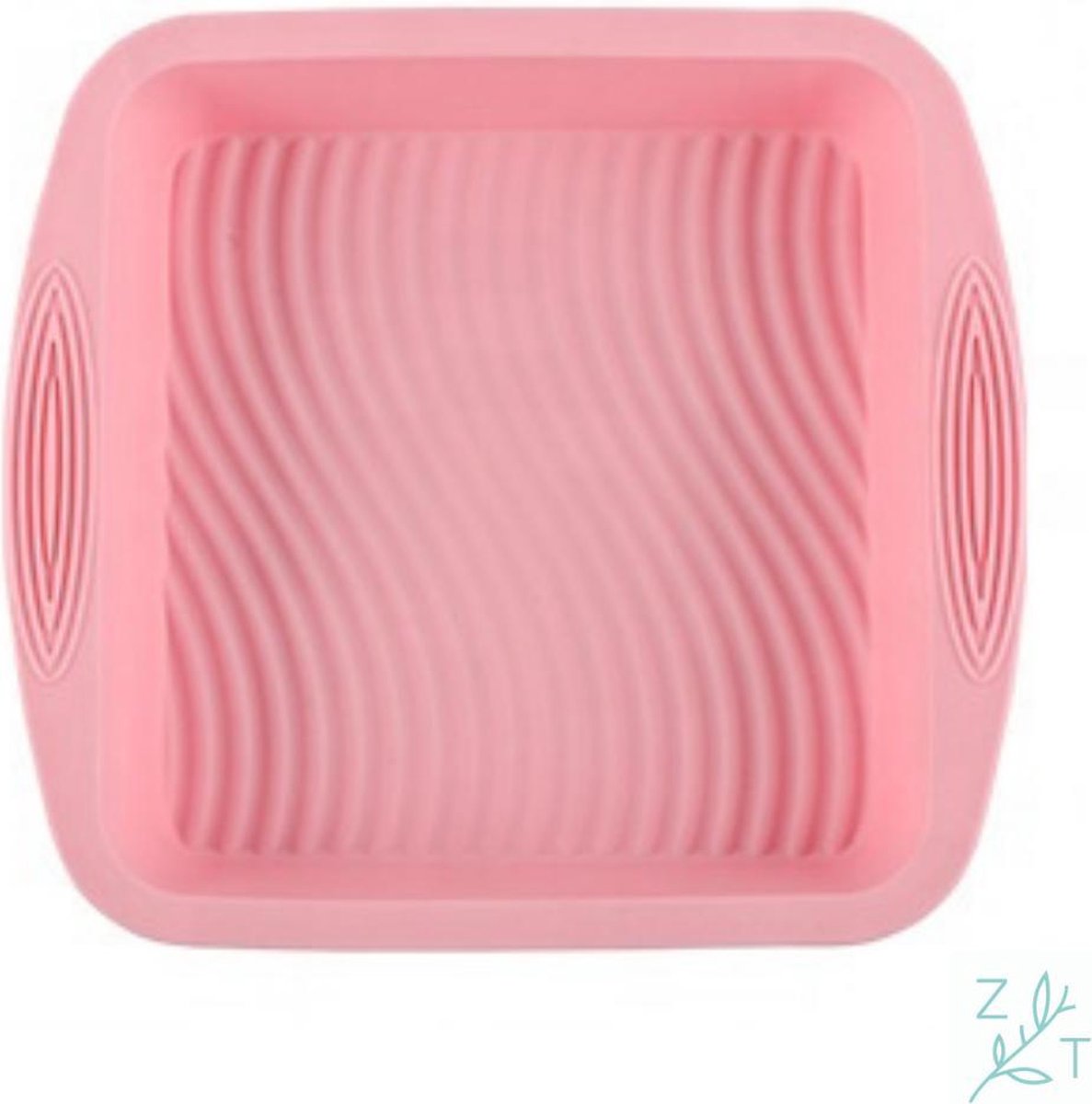 ZijTak - Bakvorm Vierkant - Bakblik - Koekbakvorm - Silicone - Brownie - Granola repen - Bakken  - Roze