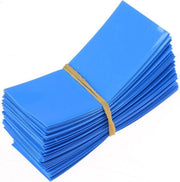 Blauw - 50 Stuks 72/30mm 18650 Batterij PVC Krimpkous Tube Wrap
