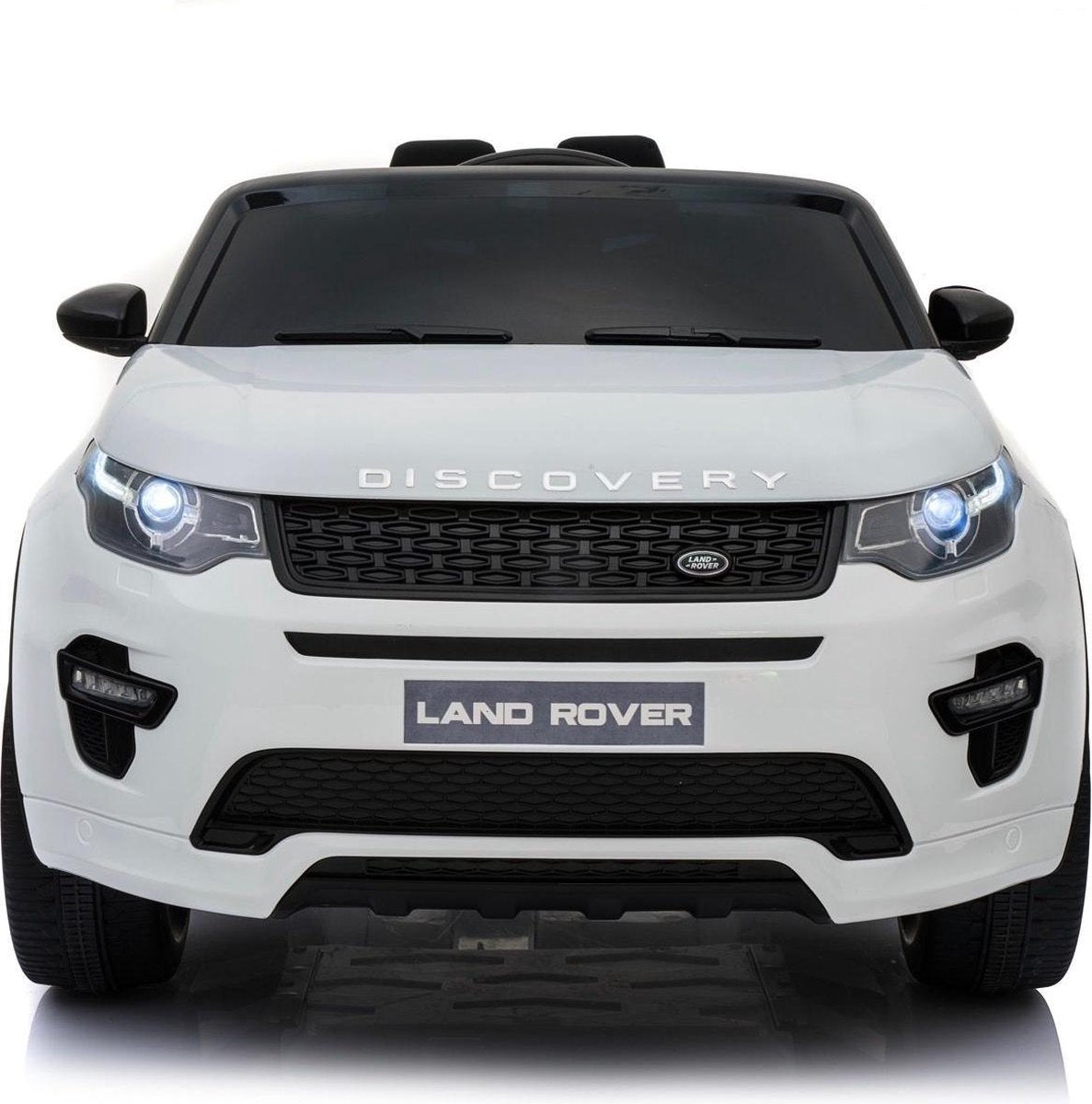 Elektrische Kinderauto Land Rover Discovery Wit 12V Met Afstandsbediening FULL OPTIONS