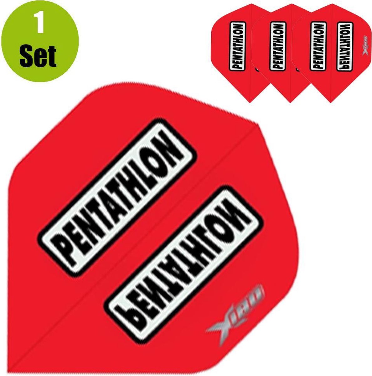 Pentathlon Xtream 180 Dartflights - Rood- ()