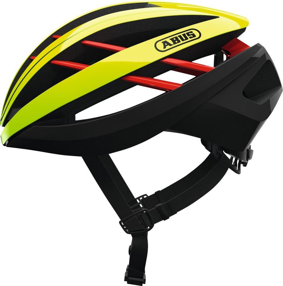 Abus Aventor Fietshelm - Maat  L (57-61 cm) - neon yellow