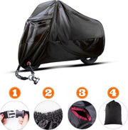 Easavida® Scooterhoes XL inclusief draagtas – Motorhoes buiten – Fietshoes voor 2 fietsen – 245 x 105 x 125 cm – Windscherm – Waterdicht 210D – Geschikt voor Vespa –  Scooterslot Opening – All Season