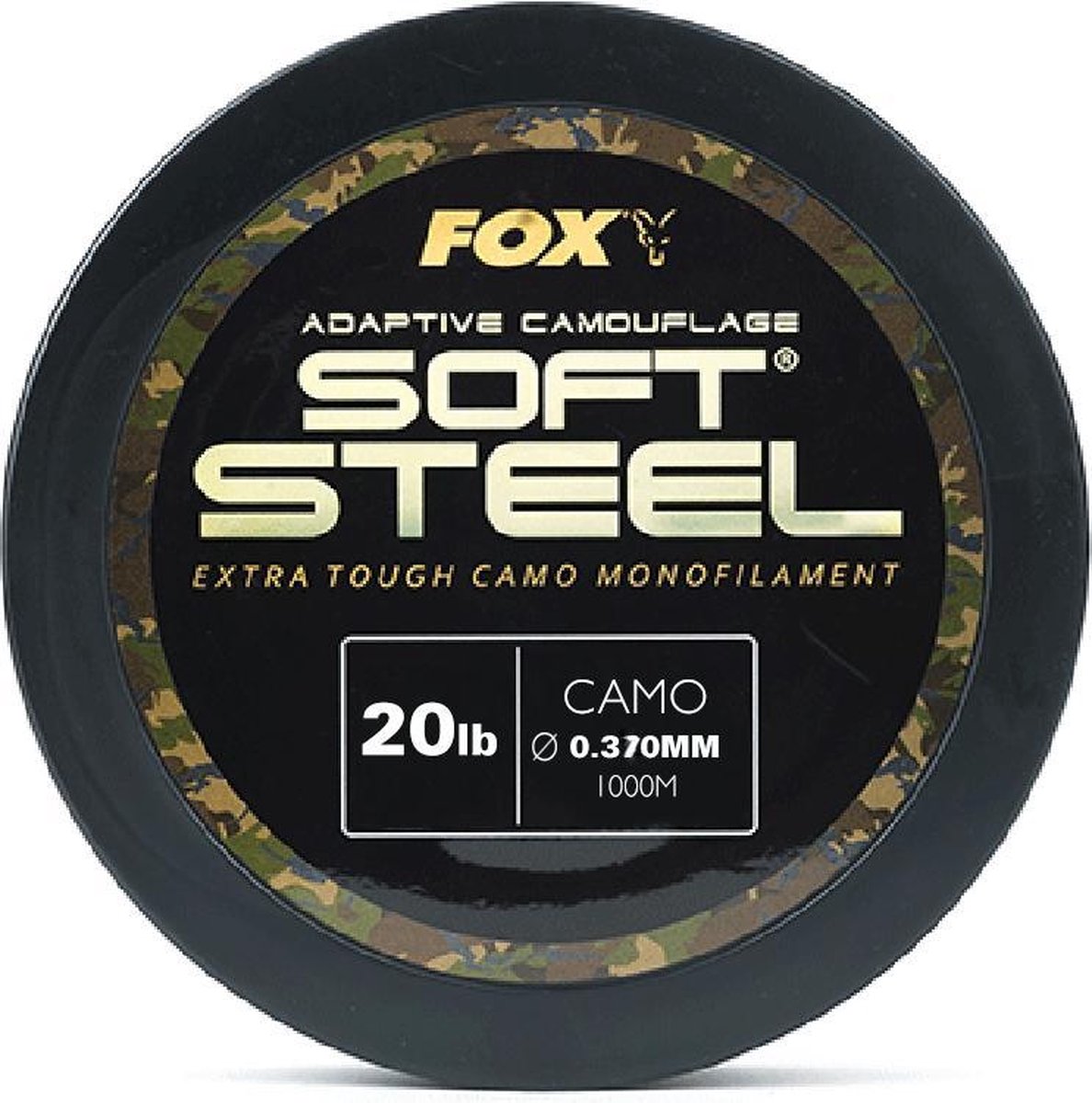 Fox Adaptive Camouflage Soft Steel - Nylon lijn - 20lb - 0.37mm - Camouflage
