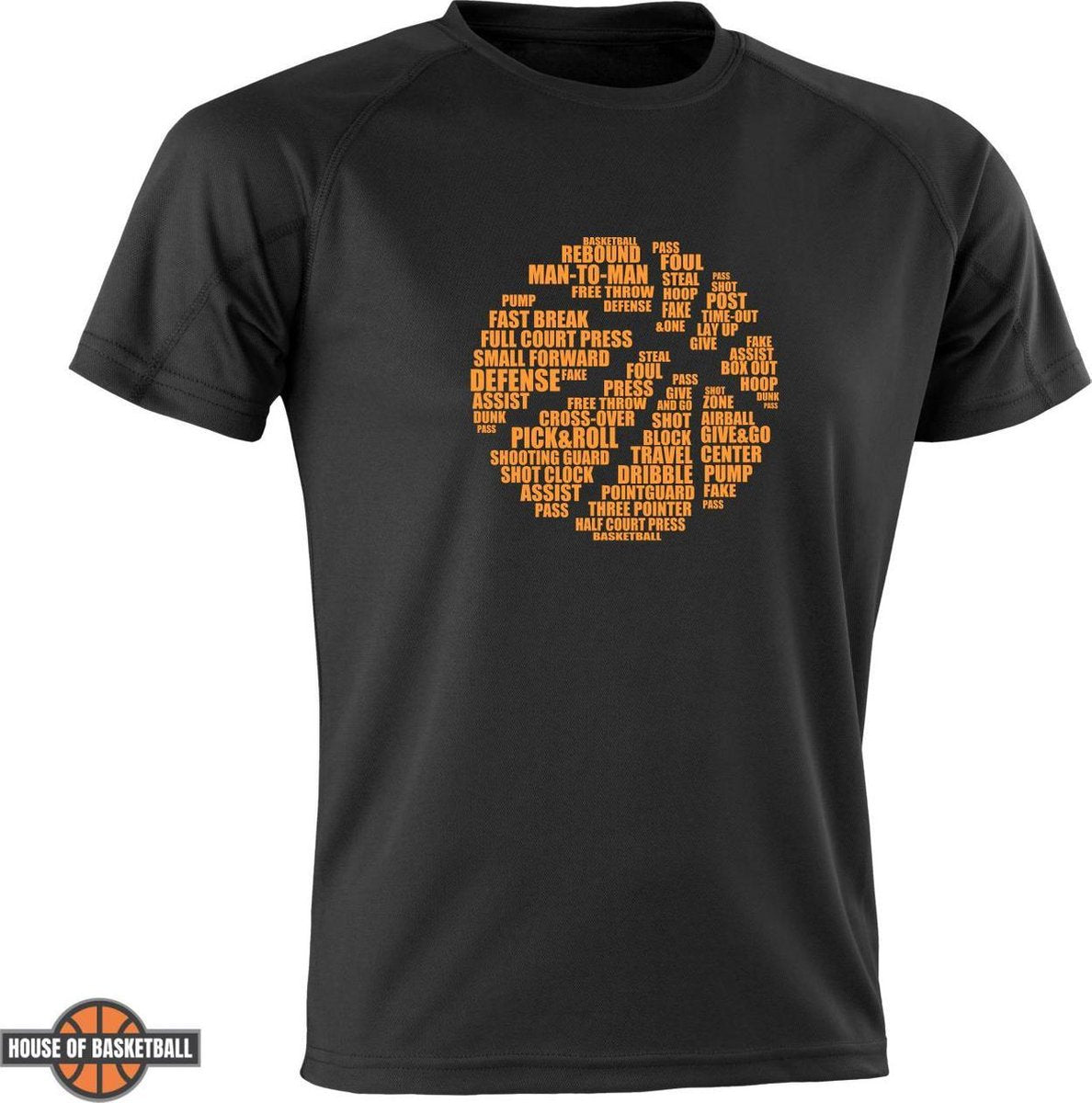 Basketball Icon logo T-shirt – zwart – maat XS