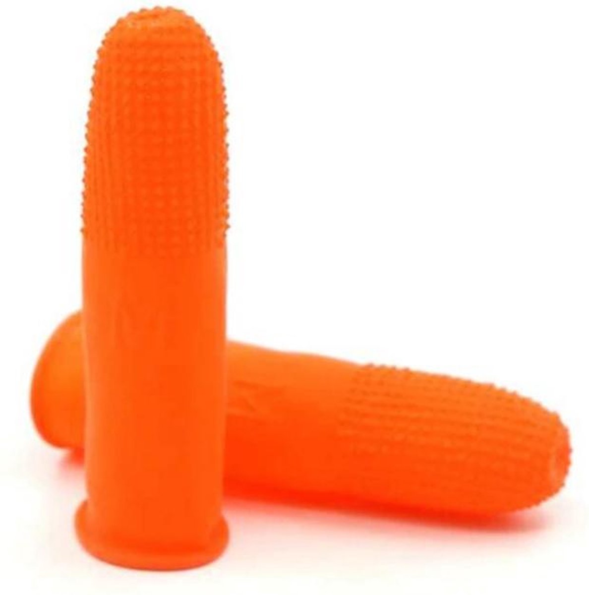 25 x Latex Vingerbeschermer Oranje - Vinger Condoom - Horeca - Electronica - Schoonheidsspecialist - Pedicure