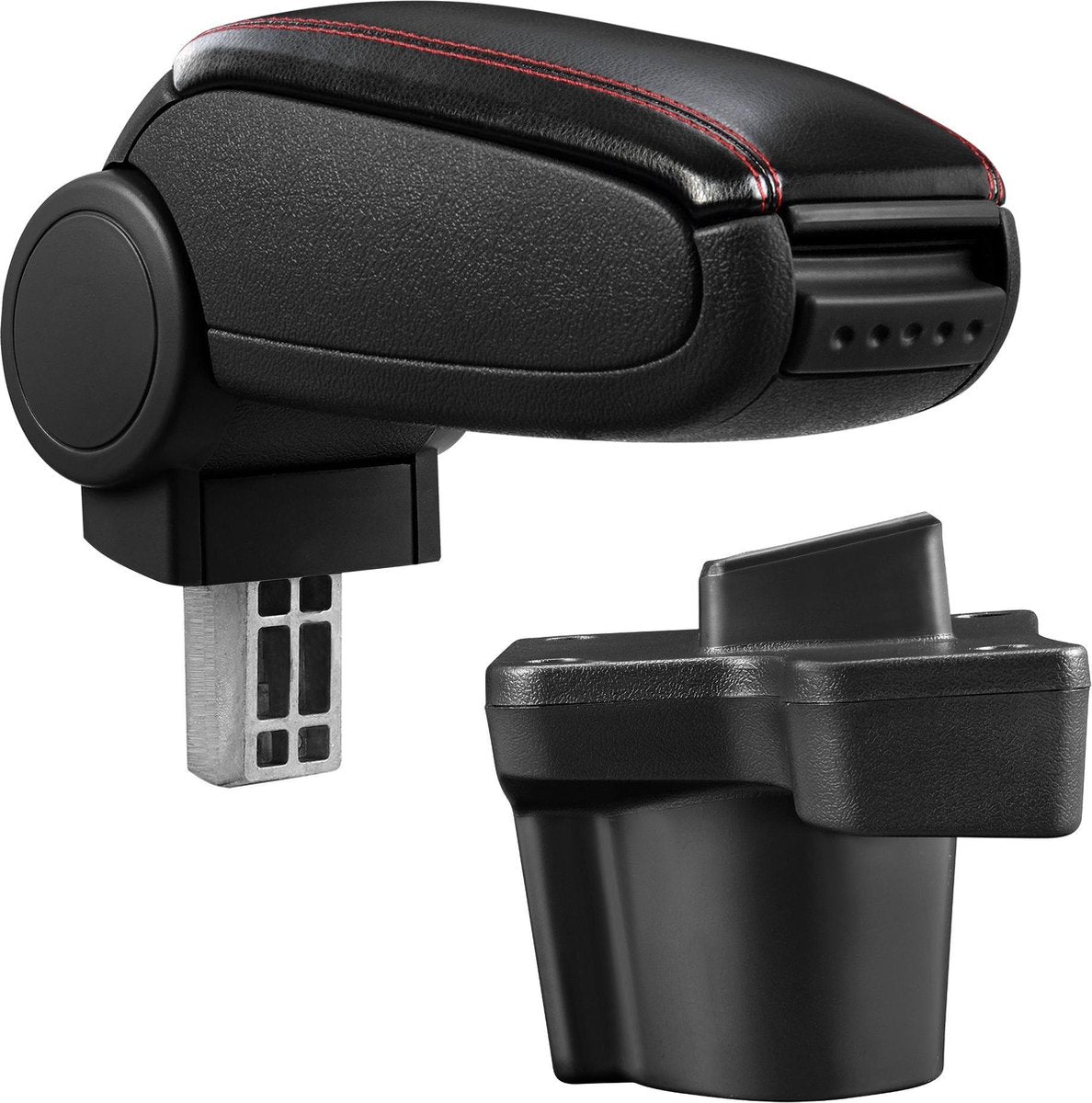 Armsteun voor Mazda 2 DJ vanaf 2014 zwart met rood stiksel