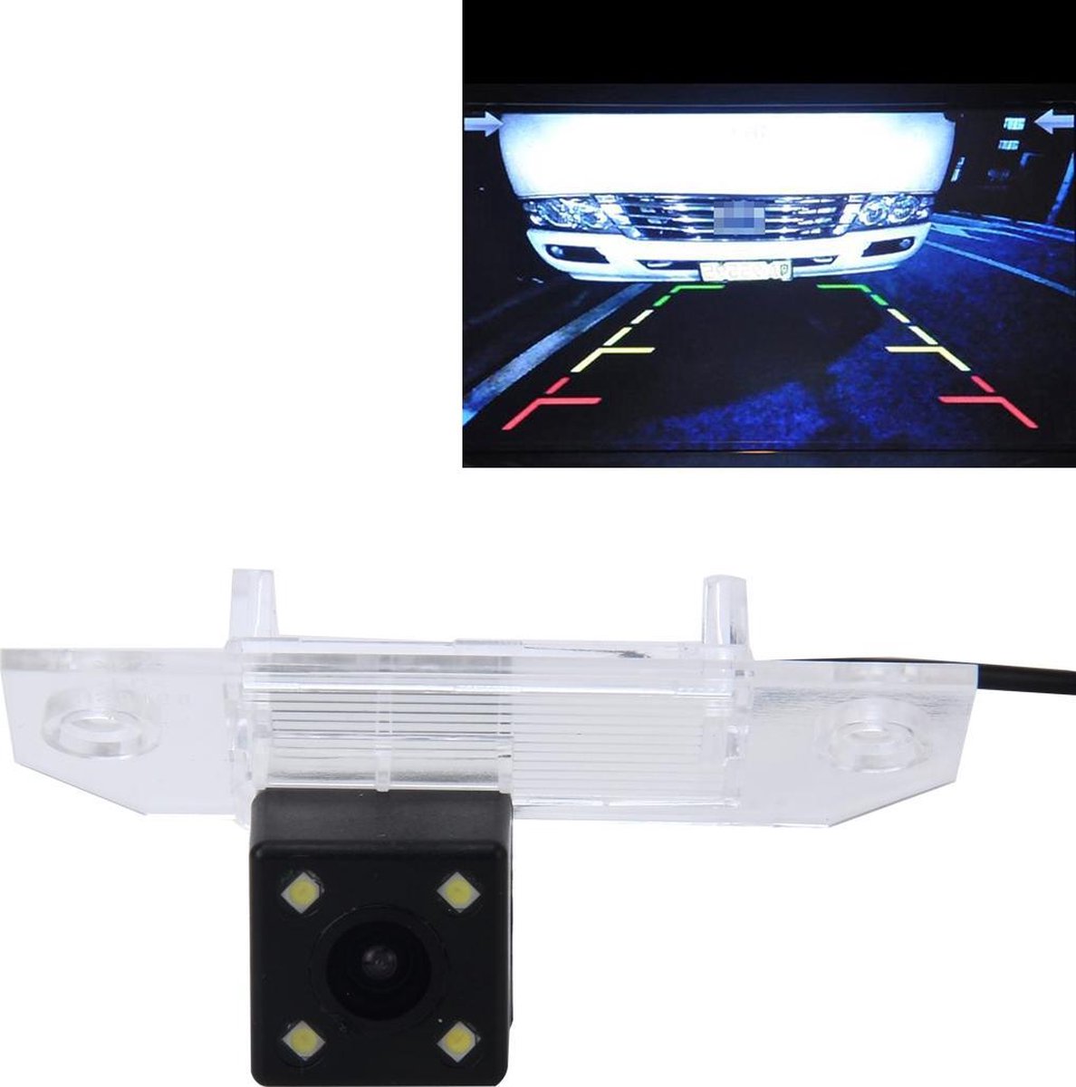 656 Ã— 492 Effectieve Pixel NTSC 60Hz CMOS II Waterdichte Auto Achteruitrijcamera Backup Camera Met 4 LED-lampen voor Fox Sedan 2010-2013