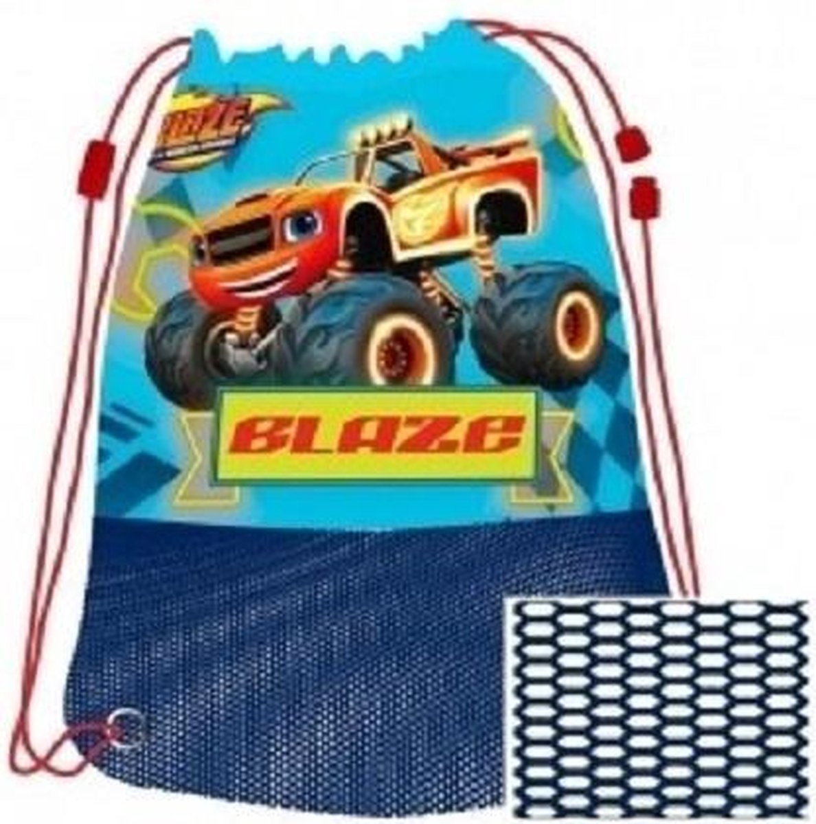 Blaze en de monsterwielen  gymtas / zwemtas. 53cm