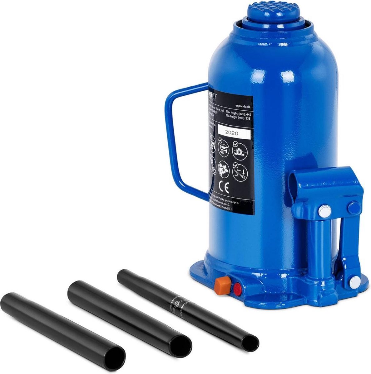 MSW Bottle Jack - hydraulisch - 20 t