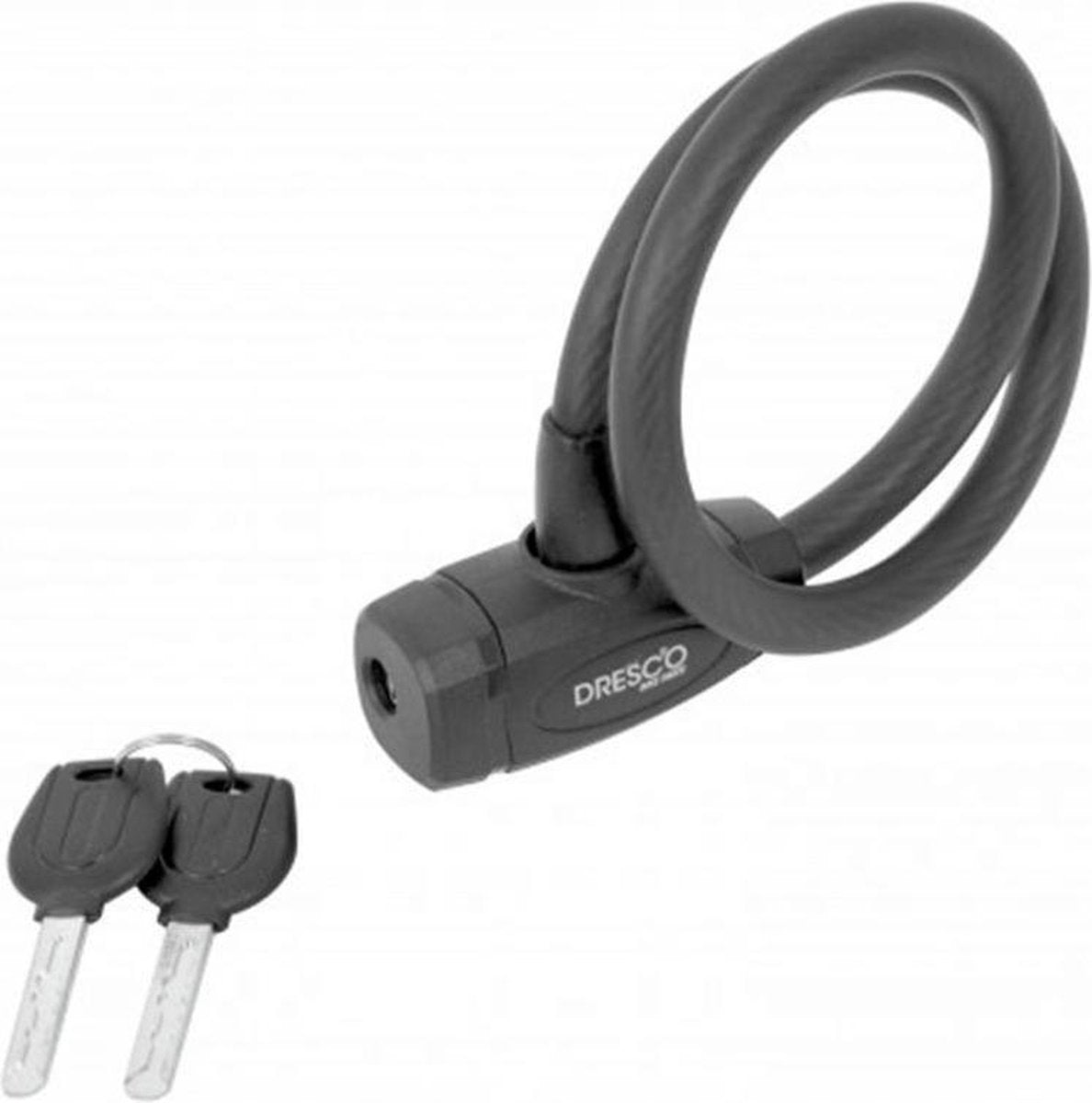 Dresco Kabelslot - 60cm - Rond 12mm - Matzwart