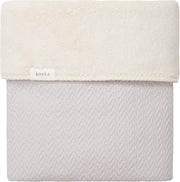 Koeka - Babydekentje - Stockholm Teddy - 100x150 - Silver Grey Natural Teddy