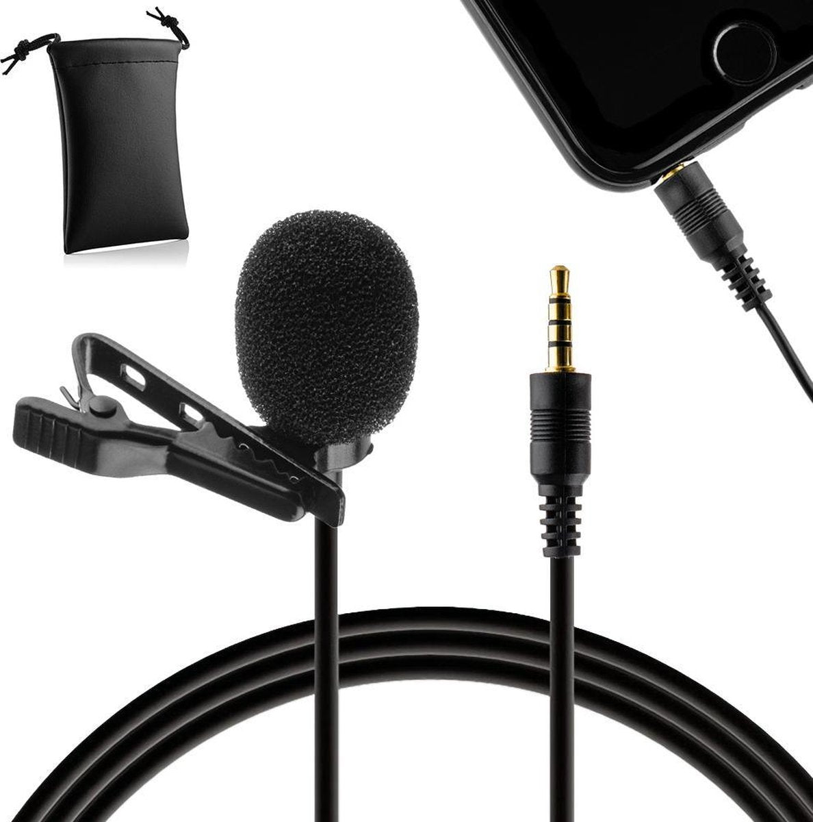MOJOGEAR Speldmicrofoon voor iPhone en Android smartphones - 1