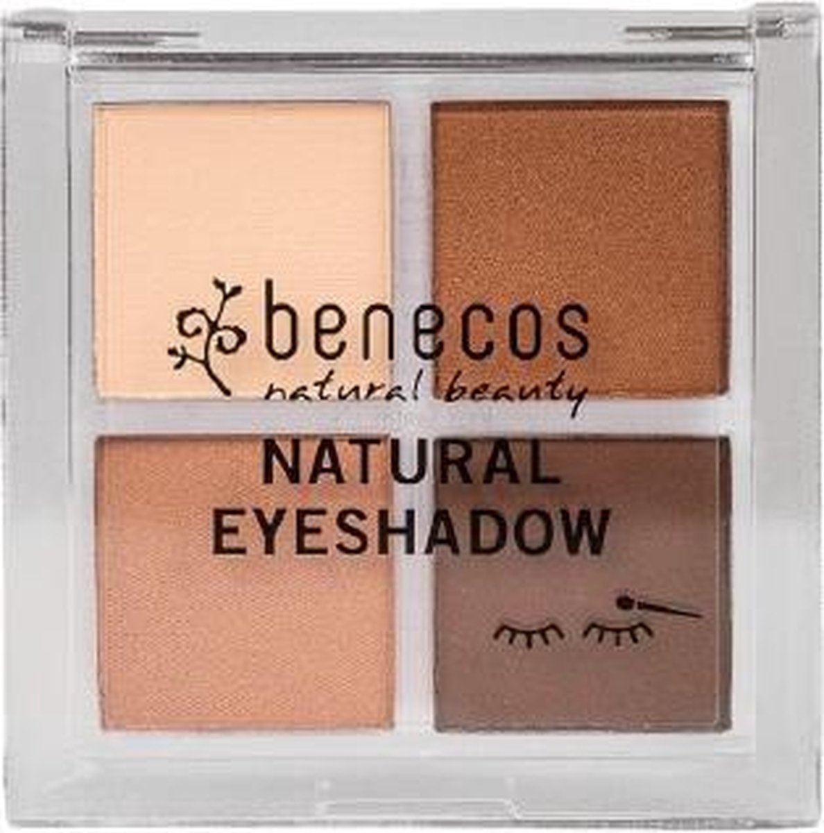 Benecos Vegan Oogschaduw Quattro - Coffee and Cream
