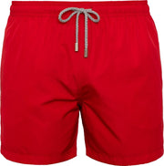 CLASSIC Sneldrogende Zwembroek Heren met Mesh Binnenbroek en Drie Zakken - Zachte en Comfortabele Zwemshort Heren / Zwembroeken Heren - Waterafstotende Zwembroek Mannen / Herenmode van Premium Stof - Rood - M (EU 42)