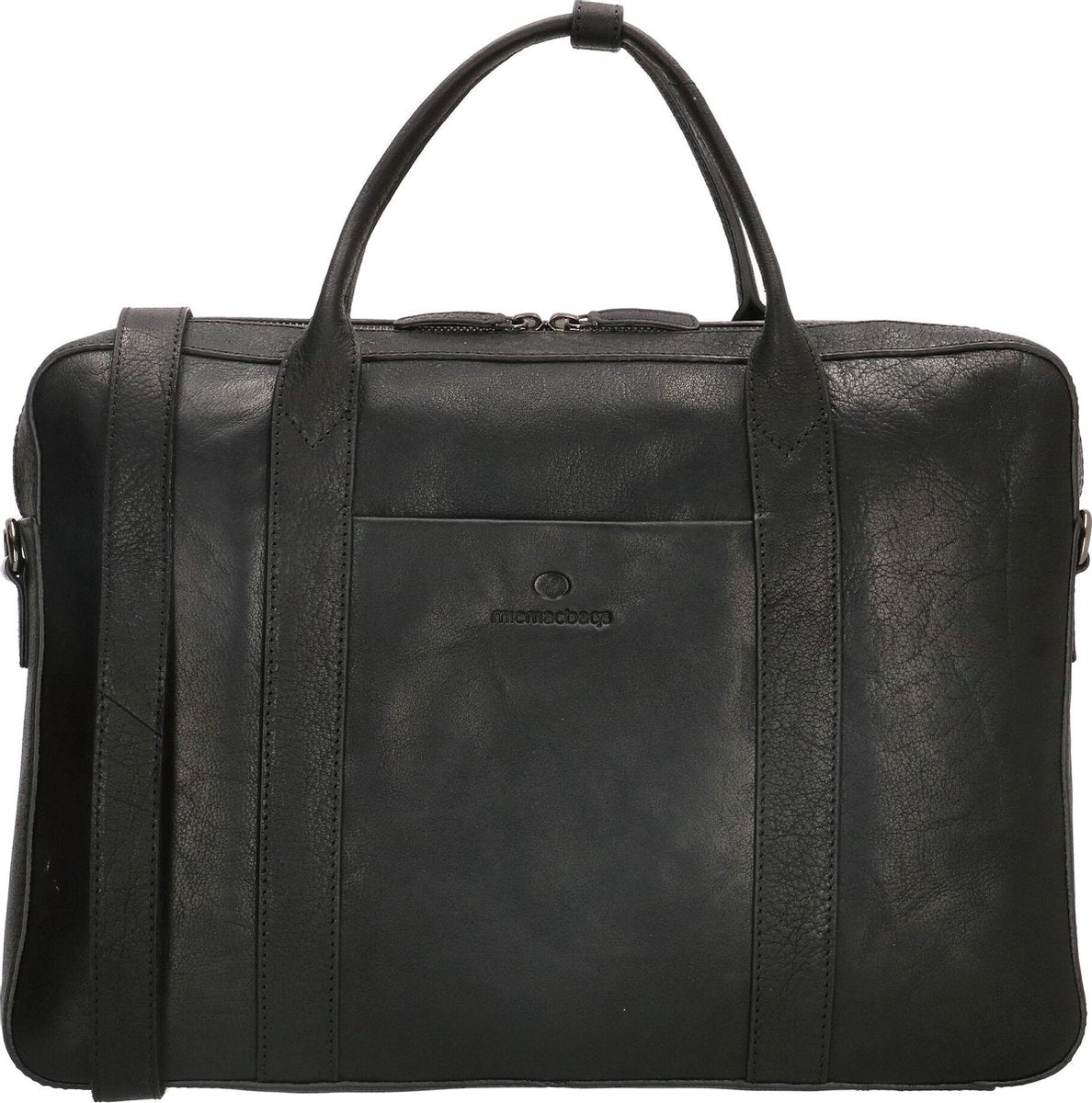 Micmacbags Legacy Black Heren Laptoptas  - zwart