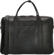 Micmacbags Legacy Black Heren Laptoptas  - zwart