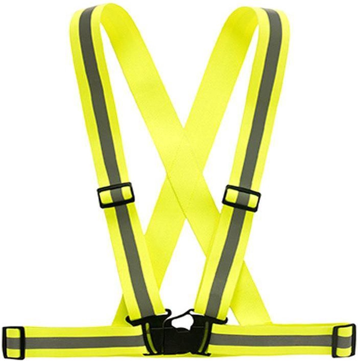 Doodadeals® | Veiligheidsharnas hardlopen | Veiligheidshesje Hardlopen | Veiligheidsriem | Reflecterend | Verstelbaar | One Size | Unisex | Hardlopen en Fietsen
