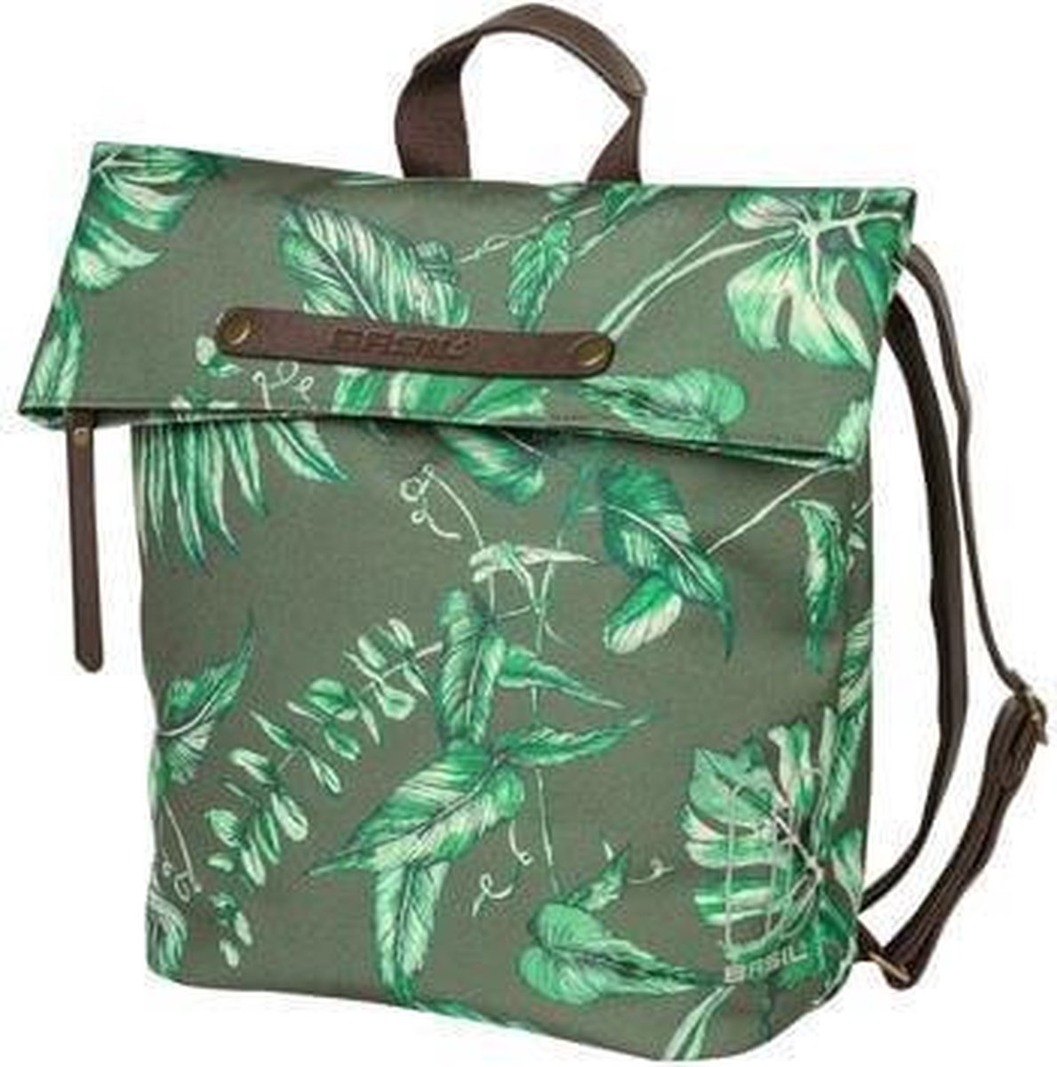 Fietsrugzak Basil Ever Green 14 tot 19 liter 28 x 16 x 35 cm - thyme groen