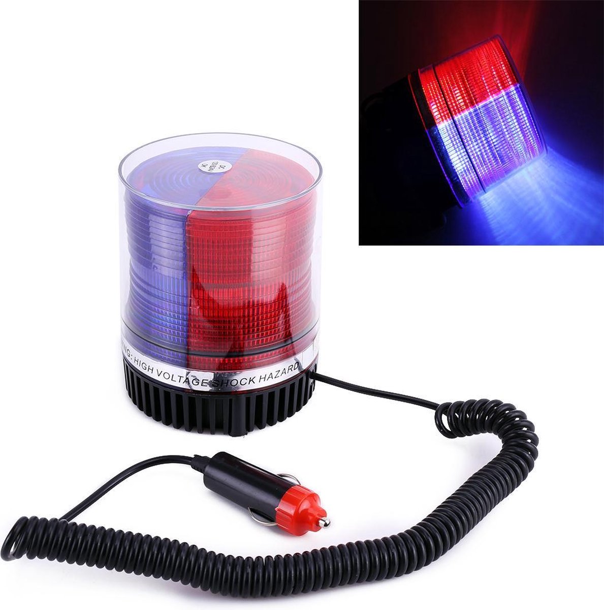 Rood + Blauw Licht Briljant Sterk Xenon 10 Flitsstroboscoopwaarschuwingslampje voor Auto