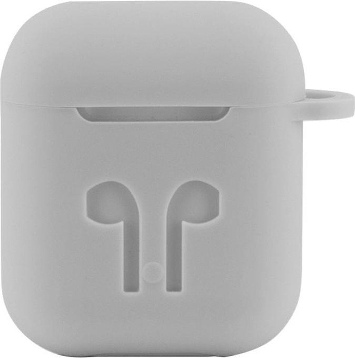 Case Cover Voor Apple Airpods - Siliconen Grijs Watchbands-shop.nl