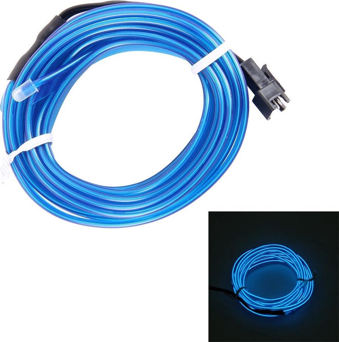 1 M Koud Licht Flexibel LEIDEN Strooklicht voor Autodecoratie (Blauw Licht)