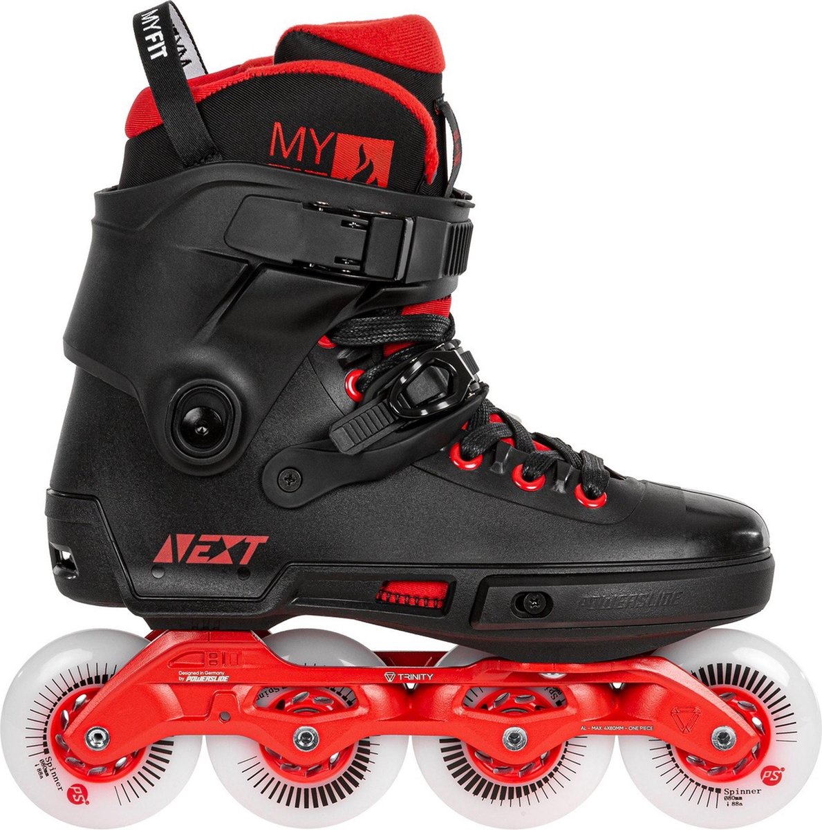 Powerslide Urban Next 100  Inlineskates - Maat 40/41 - Mannen - zwart/rood