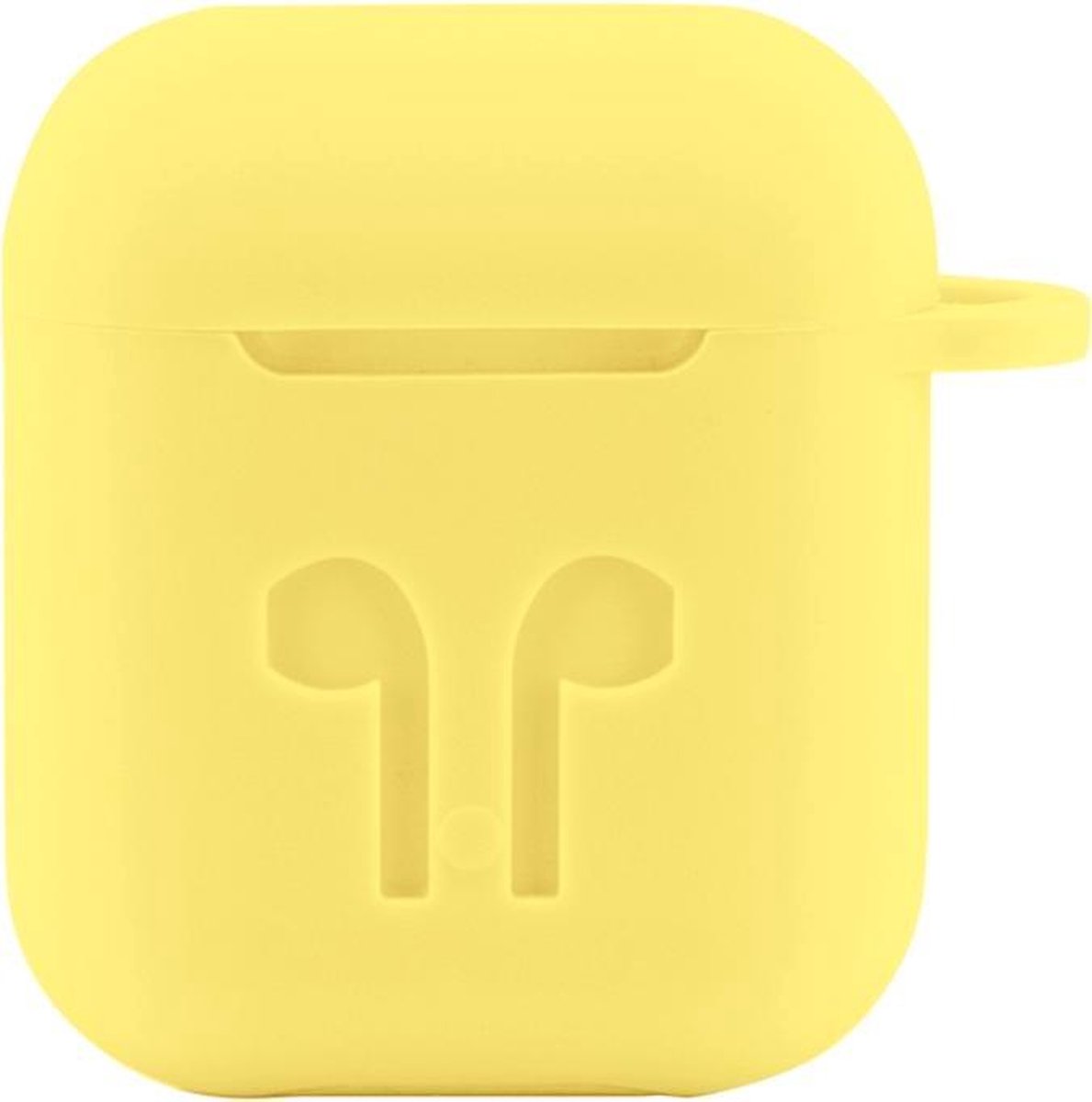 Case Cover Voor Apple Airpods - Siliconen Geel Watchbands-shop.nl