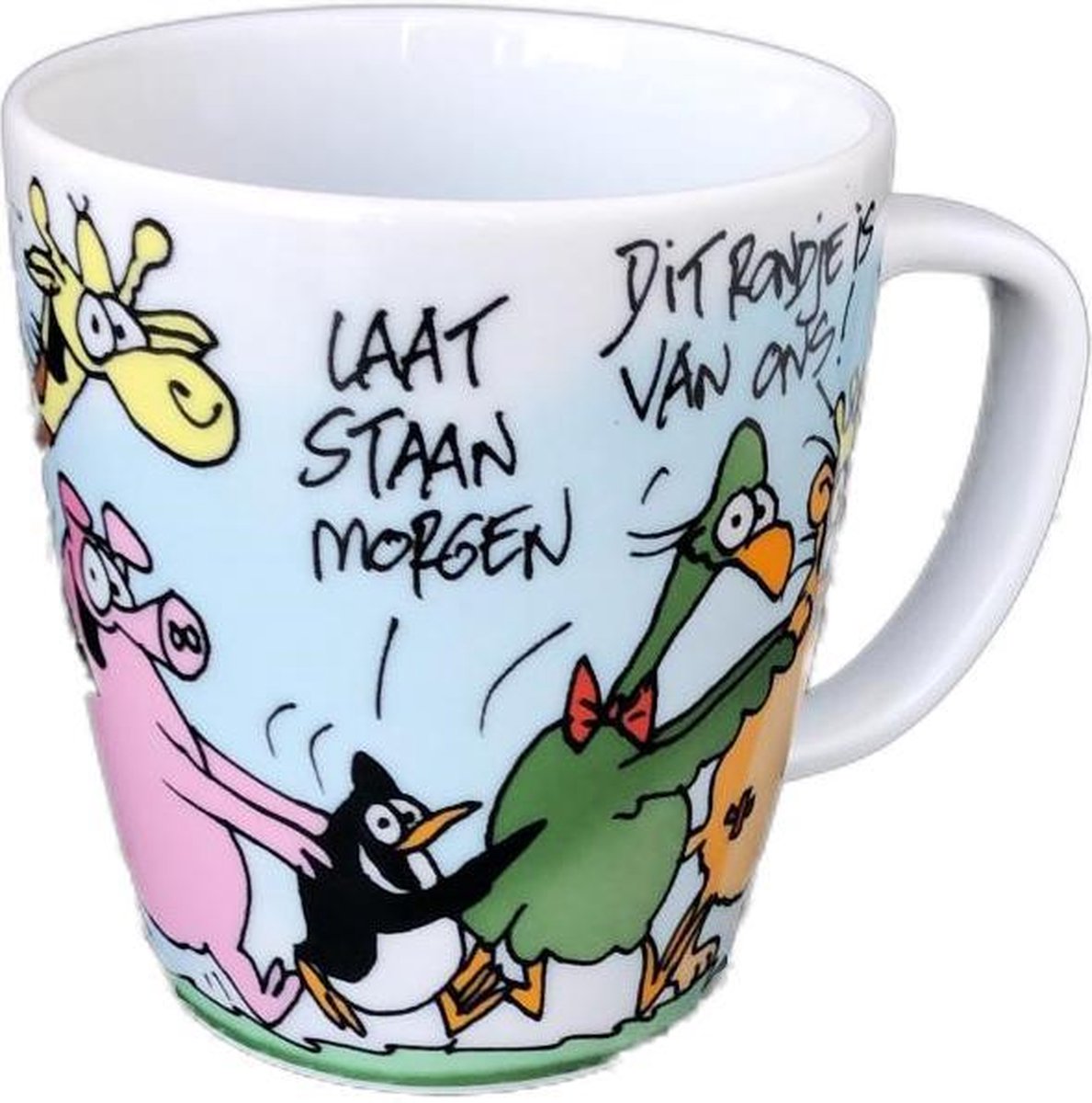 Toon van Driel grote mok voor koffie of thee | Nu al blij met de samenwerking! | kantoorhumor | 425 ml