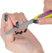 Doodadeals Nagelvijf RVS dubbelzijdig met dode huid scrub