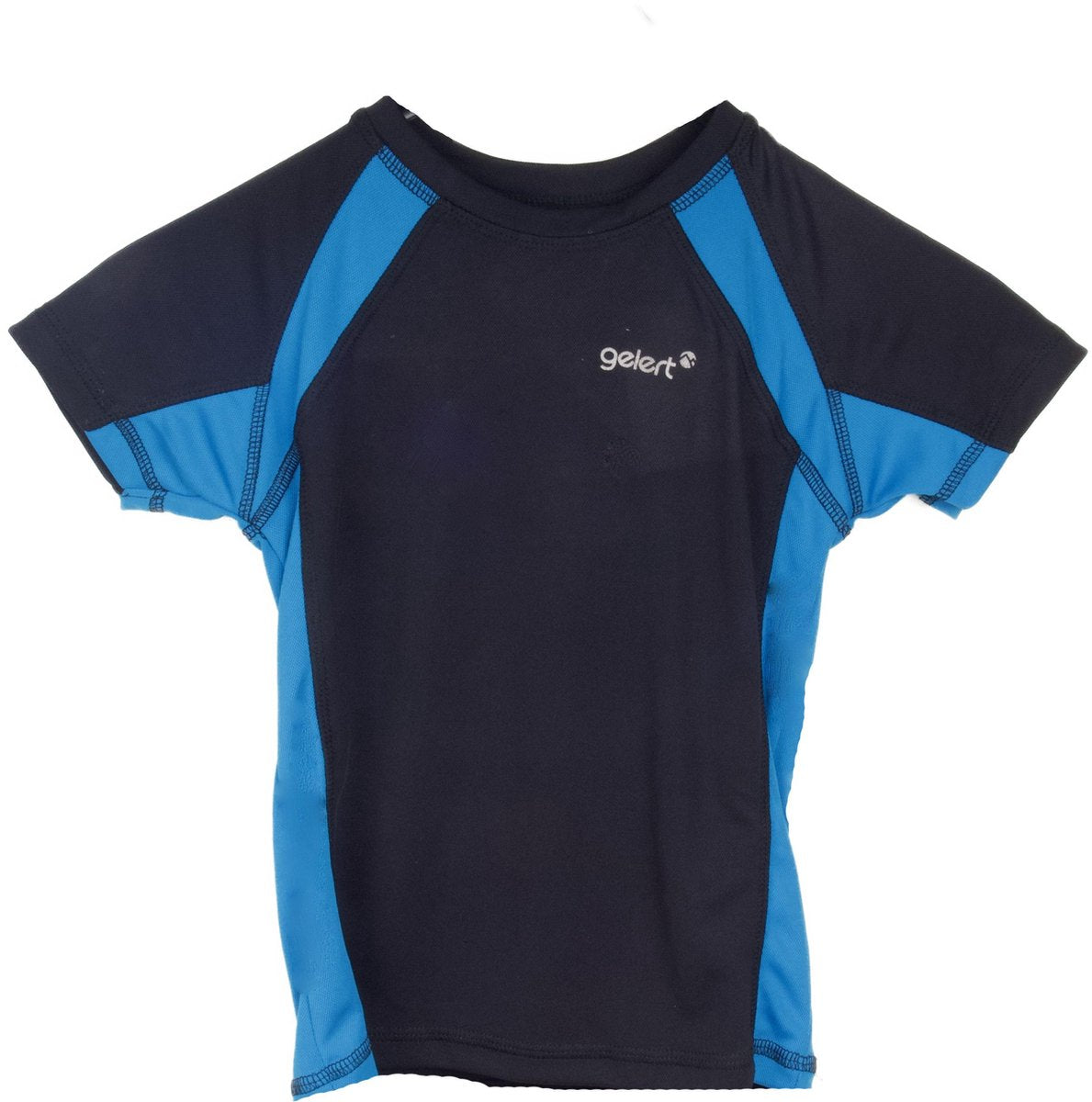 Jongens Outdoor Wandelshirt – Gelert Goal Tech – Zwart/Blauw maat 116 (5/6jr)